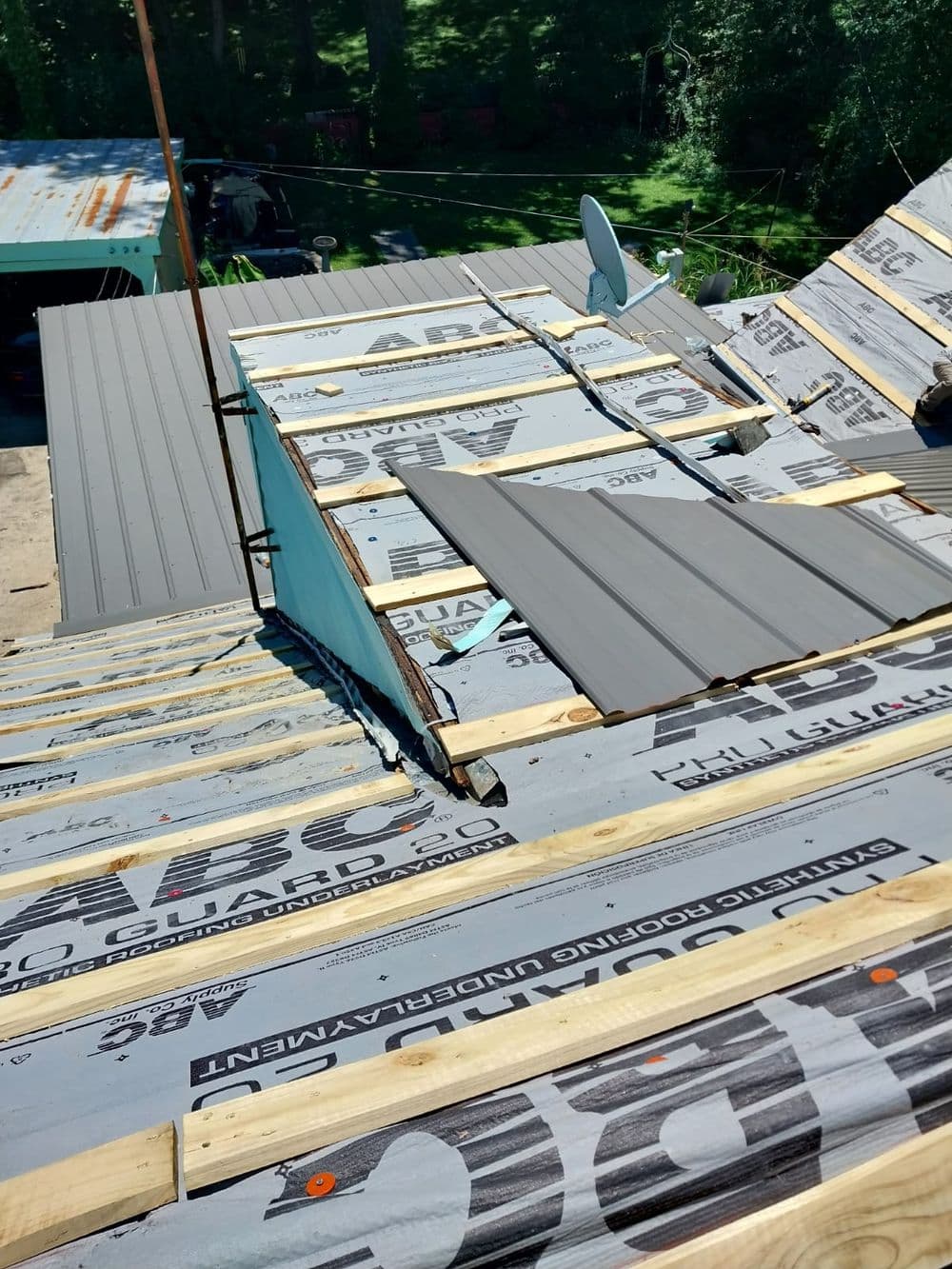 Metal Roofing and Flat Roof Waterproofing Projects in Clarksville TN